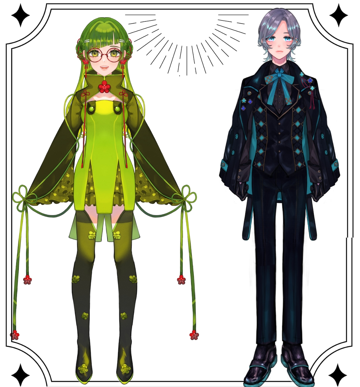 Vtuber,キャラクター,武器デザインします パーツ分けオプション有り、モデリング別 イメージ2