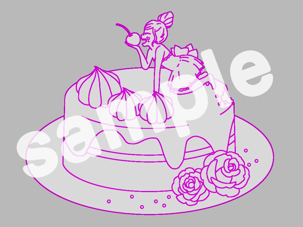 塗り絵用かわいい線画イラスト描きます 塗りの練習などにお使い頂けます イメージ2