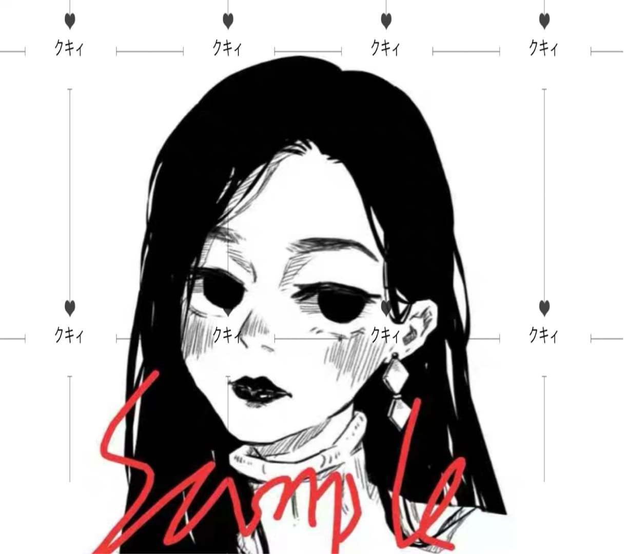 ペア画・似顔絵をお作りいまします 白黒の個性溢れるクールなアイコンいかがですか！ペア画も可能！ イメージ2