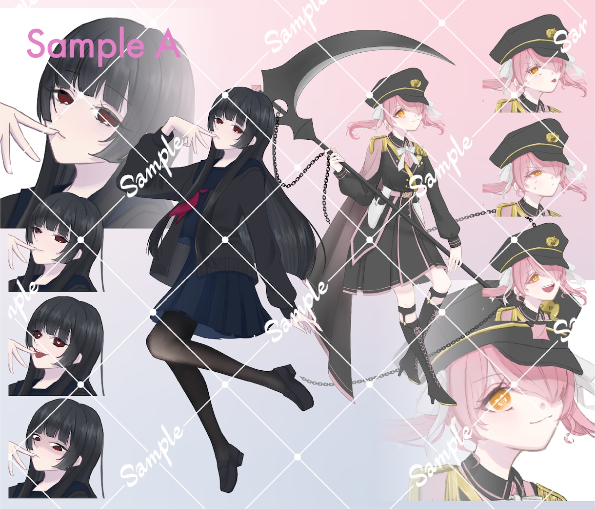 透明感のある繊細なイラストを描きます 【最短3日！】全身立ち絵、バストアップ、一枚絵を描きます！ イメージ3