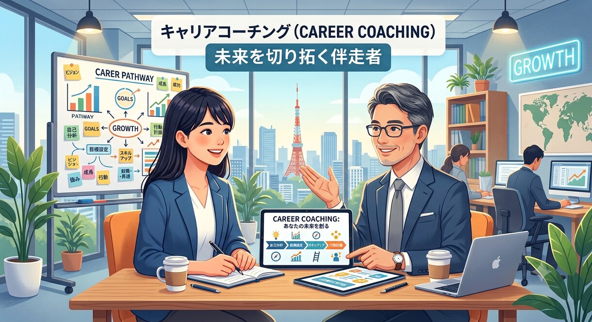 外資トップ企業の知見で理想のキャリアを開く伴走ます 外資系企業で数多くの採用と育成に携わったコーチが伴走 イメージ1