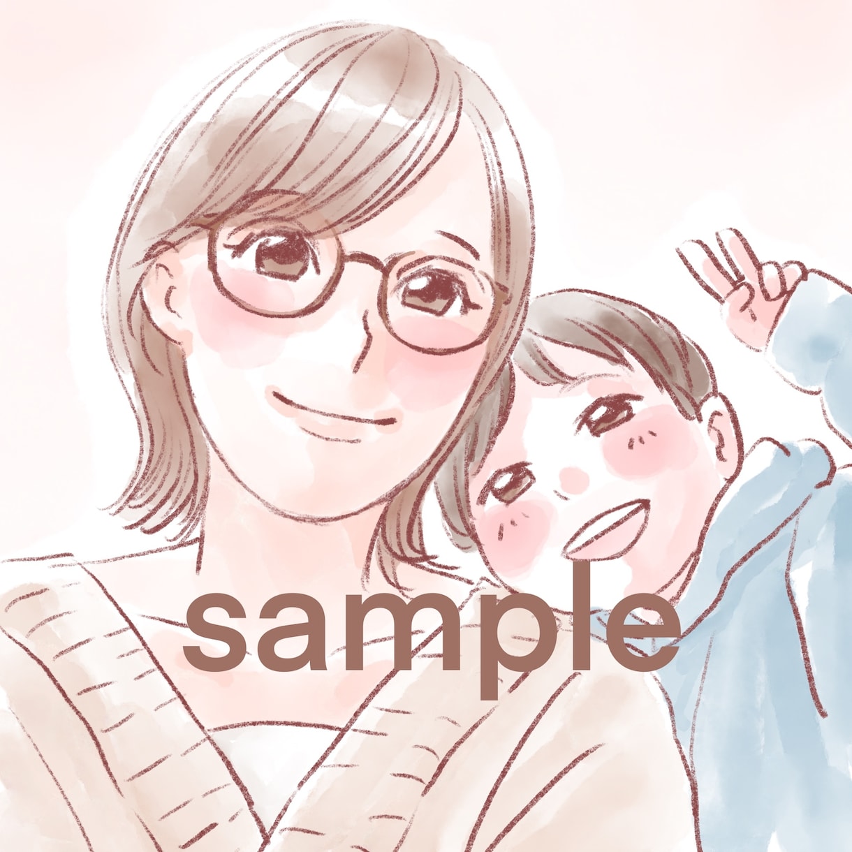 顔写真＋着たい衣装画像でカップルイラスト描きます 【A3可】ウェルカムボード等に使用可能なカップル似顔絵です イメージ4