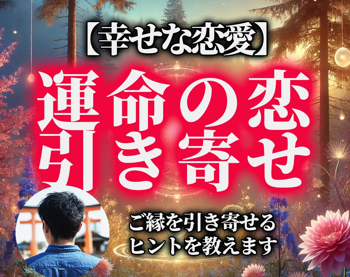 運命の人とのご縁を引き寄せるヒントを教えます 理想のパートナーとのご縁を引き寄せるためのポイント イメージ1