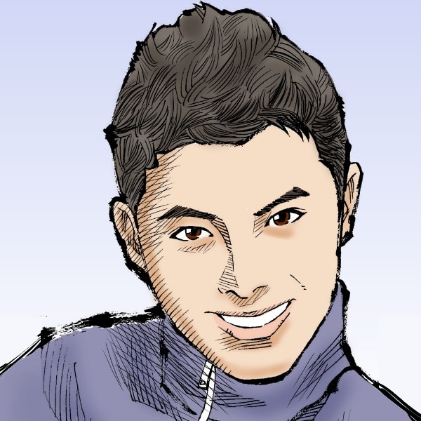 青年漫画風の似顔絵をお描きします 男性に特におすすめ。力強いタッチで他の人と差別化しませんか？ イメージ2