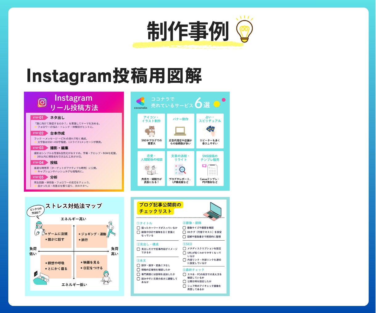 伝わる・拡散される図解をデザインします 情報をわかりやすく整理し、反応を高めます！各種SNS画像対応 イメージ9