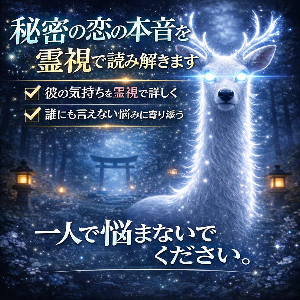 彼の本音とこの恋の未来を見ますます 一人で悩まないで、気持ちを丁寧に読み解きます イメージ1
