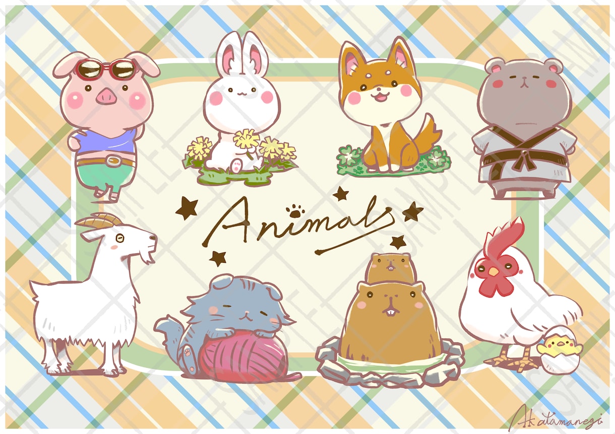 商用可◆手描き・ピクセルアートのイラスト制作します 人物、アニマル、ドラゴンも！優しいタッチと遊び心で イメージ4