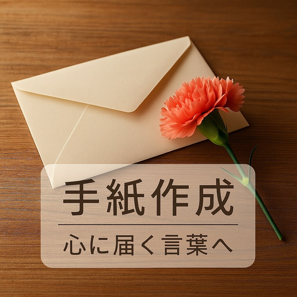 あなたの想いを、心に届く手紙に仕上げます 言葉にならない気持ち、まるごとお預かりします。 イメージ1