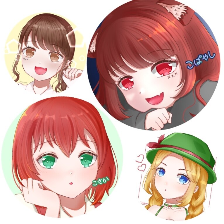 アイコン作成します 女の子や男の子のイラストを描きます イメージ1