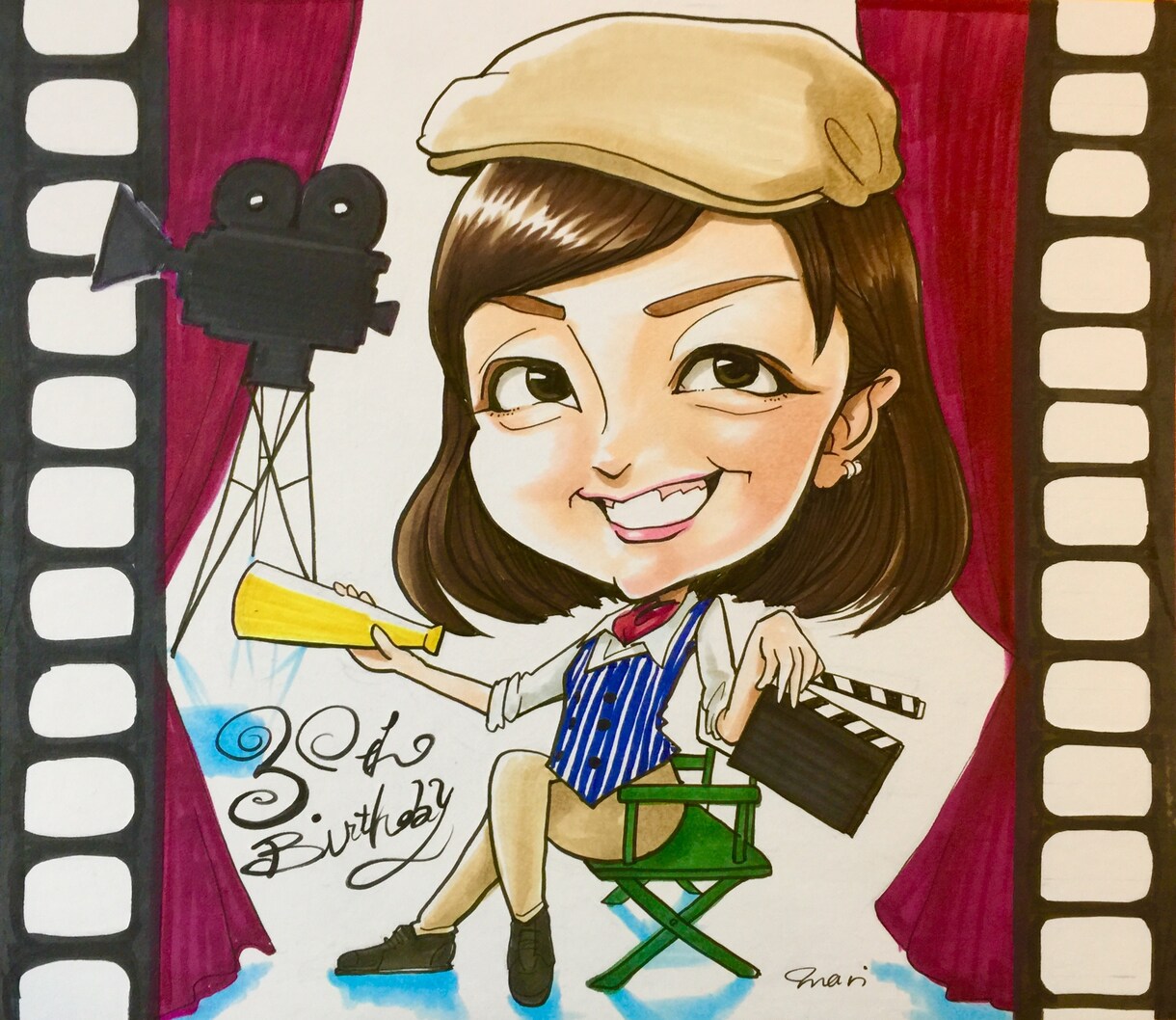 そっくり！笑顔になれる似顔絵☺︎お描き致します 絶対似せます！下書き確認ありのポップな似顔絵♡郵送可 イメージ4