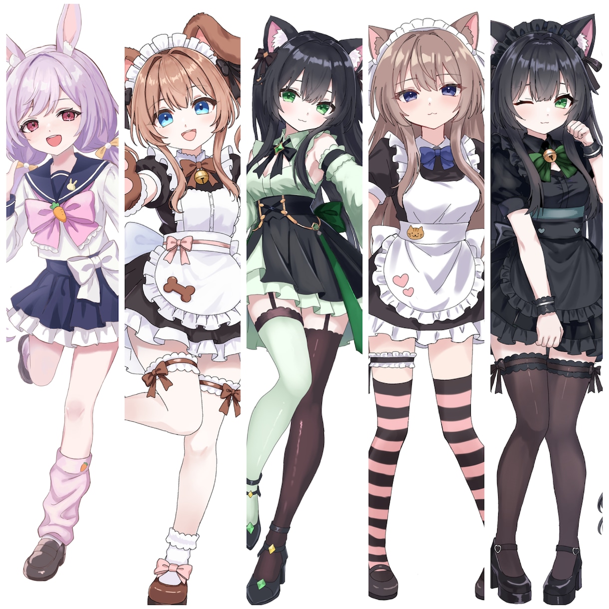 立ち絵・デフォルメキャラ描きます TRPG、動画、グッズ等に使えるイラストを提供いたします イメージ1