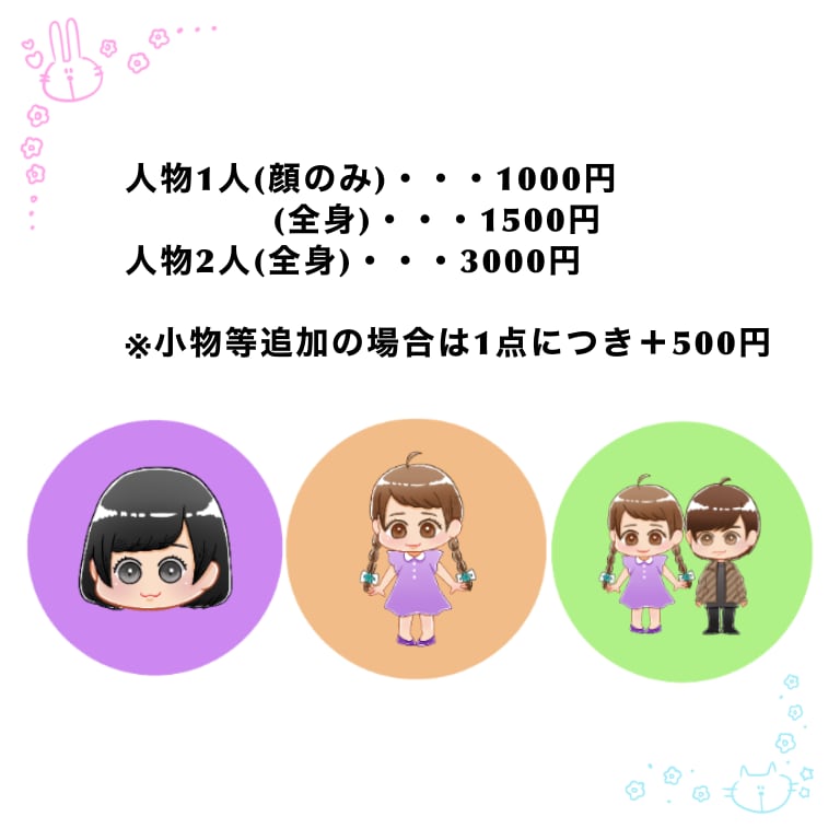 SNSで使えるアイコンつくります あなただけのゆるかわポップな似顔絵をアイコンにしませんか？ イメージ2