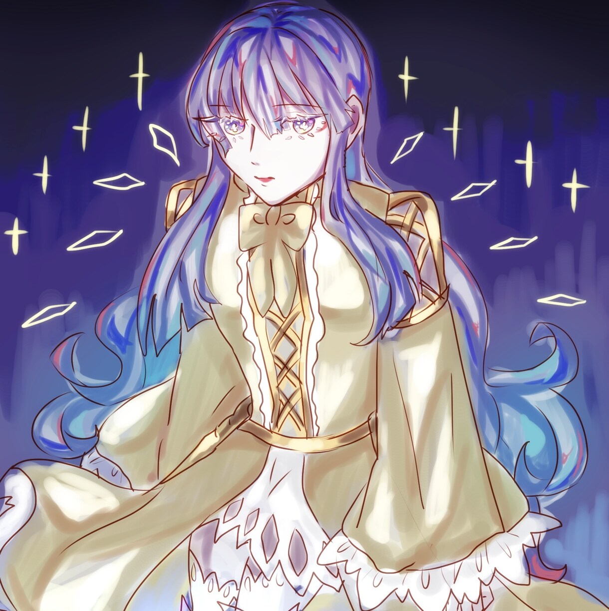 輝く宝石の様な美麗イラスト描きます アイコン、ヘッダー、一枚絵に対応した美麗イラストを描きます！ イメージ1