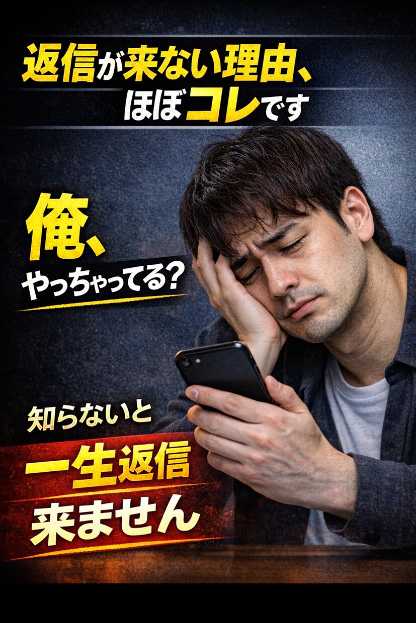 返信こない原因、全部直します｜女性目線で添削ます 9割の男がやってるNG、直します イメージ3