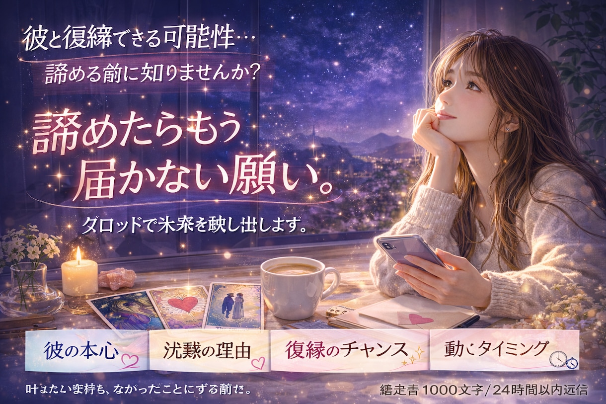 元彼の本音と復縁の可能性を占います 沈黙の裏にある想いと再縁の兆しと本音 イメージ3