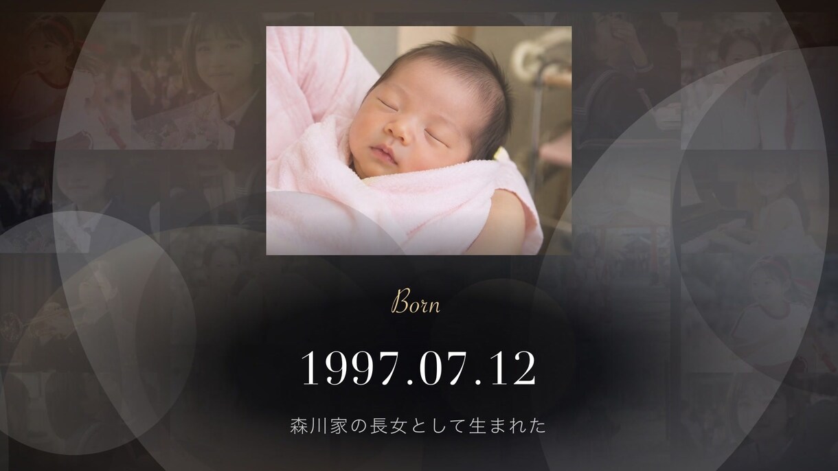 映画風！おしゃれ結婚式プロフィールムービー作ります ISUM申請不要・オリジナル曲つき 英字が躍るかっこいい映像 イメージ5