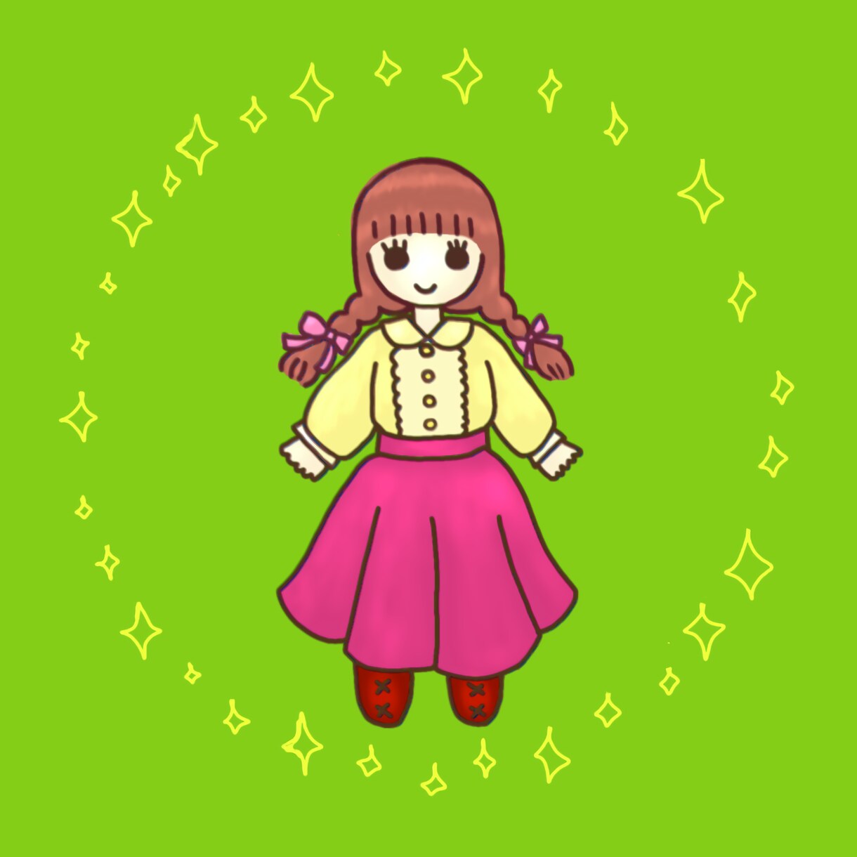 女の子のドレスのイラスト描きます お子さんやお友達へのプレゼント、結婚のお祝いにどうぞ♪ イメージ7