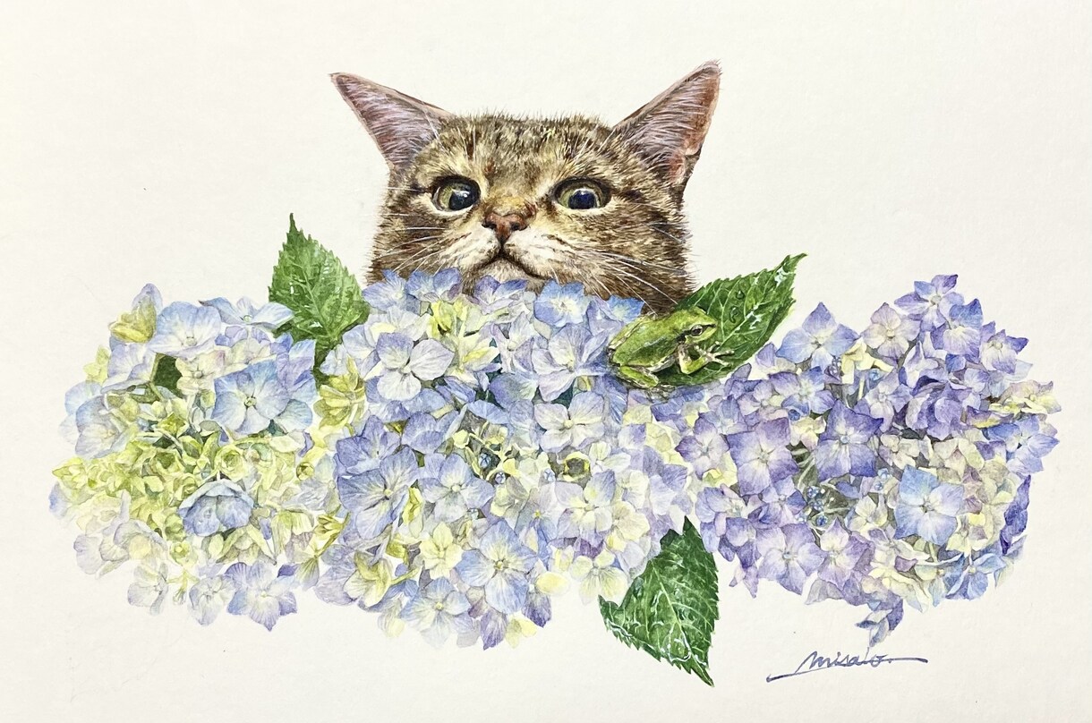 ペットの写真を、色鉛筆や水彩画でお描きします 精密に描きます。花など装飾も可能！プレゼントや記念にどうぞ。 イメージ3