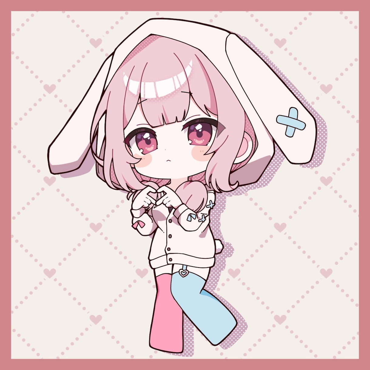 最短即日！可愛くてぷにぷにしたミニキャラ描きます 活動等にも使えるぷにっとかわいいデフォルメ、SDキャラです！ イメージ1