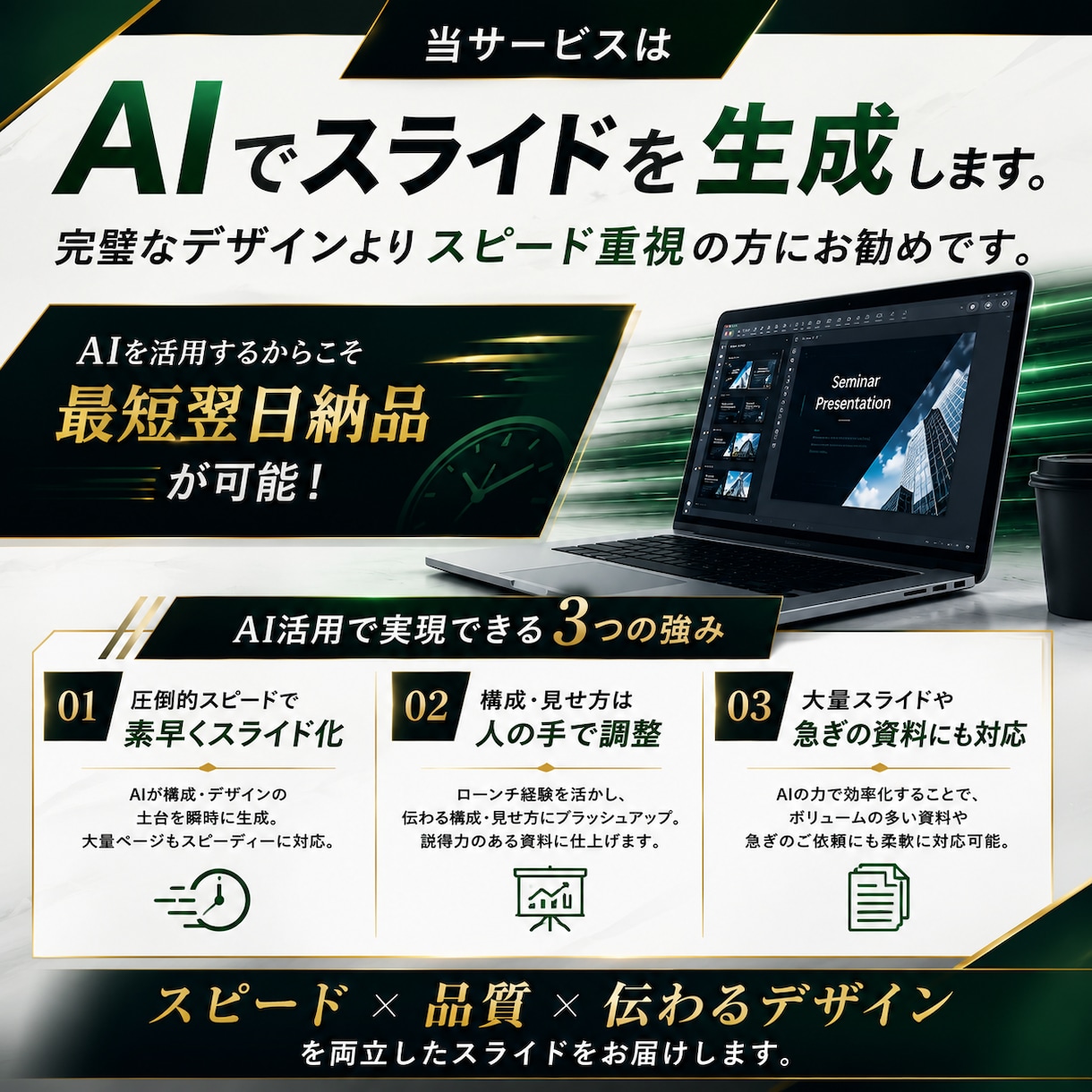 ローンチ経験者が売れるセミナースライドを作成します あなたは販売に集中。資料作成はお任せください。 イメージ6