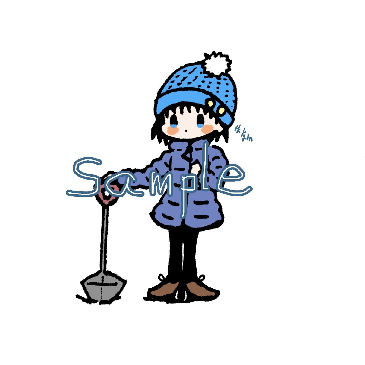 女の子のミニキャラアイコンを作成します あなたのアイコンをひと目見てかわいいと思う絵柄に！ イメージ3
