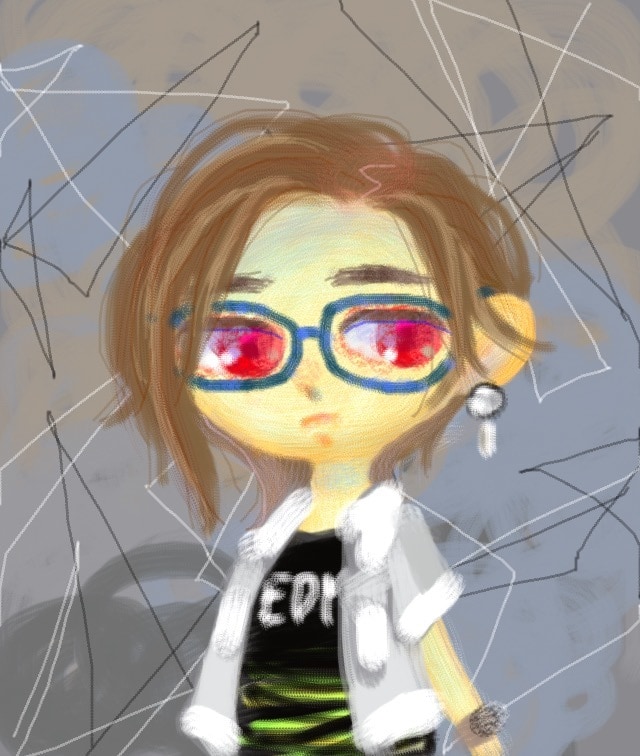 クレヨンで似顔絵アイコンかきます かわいいクレヨンのゆるふわキラキラタッチ イメージ4