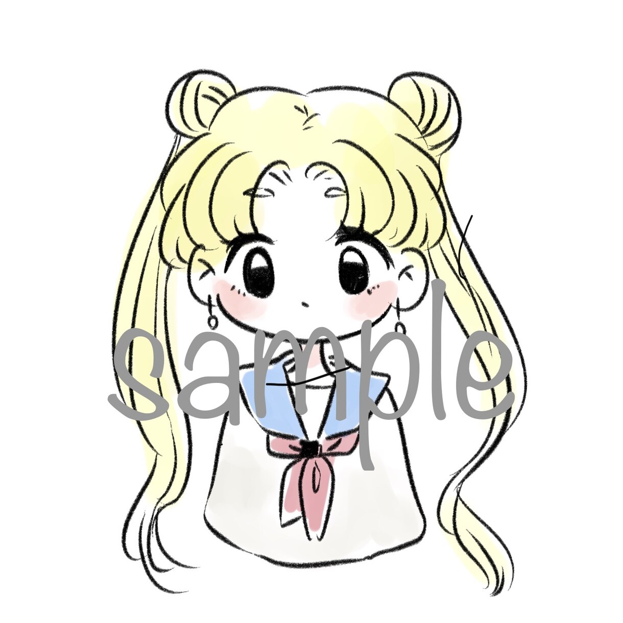 可愛さ抜群！ふんわり印象のイラストお描きします アイコンだけでなく挿絵にも幅広く対応！ イメージ4