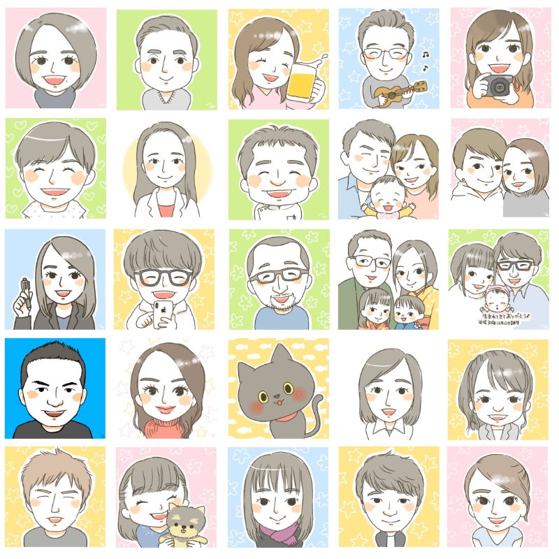 ほんわか可愛い！手描きタッチの似顔絵描きます SNSのアイコンにオススメ♪赤ちゃんから男性、ペットまで！ イメージ5