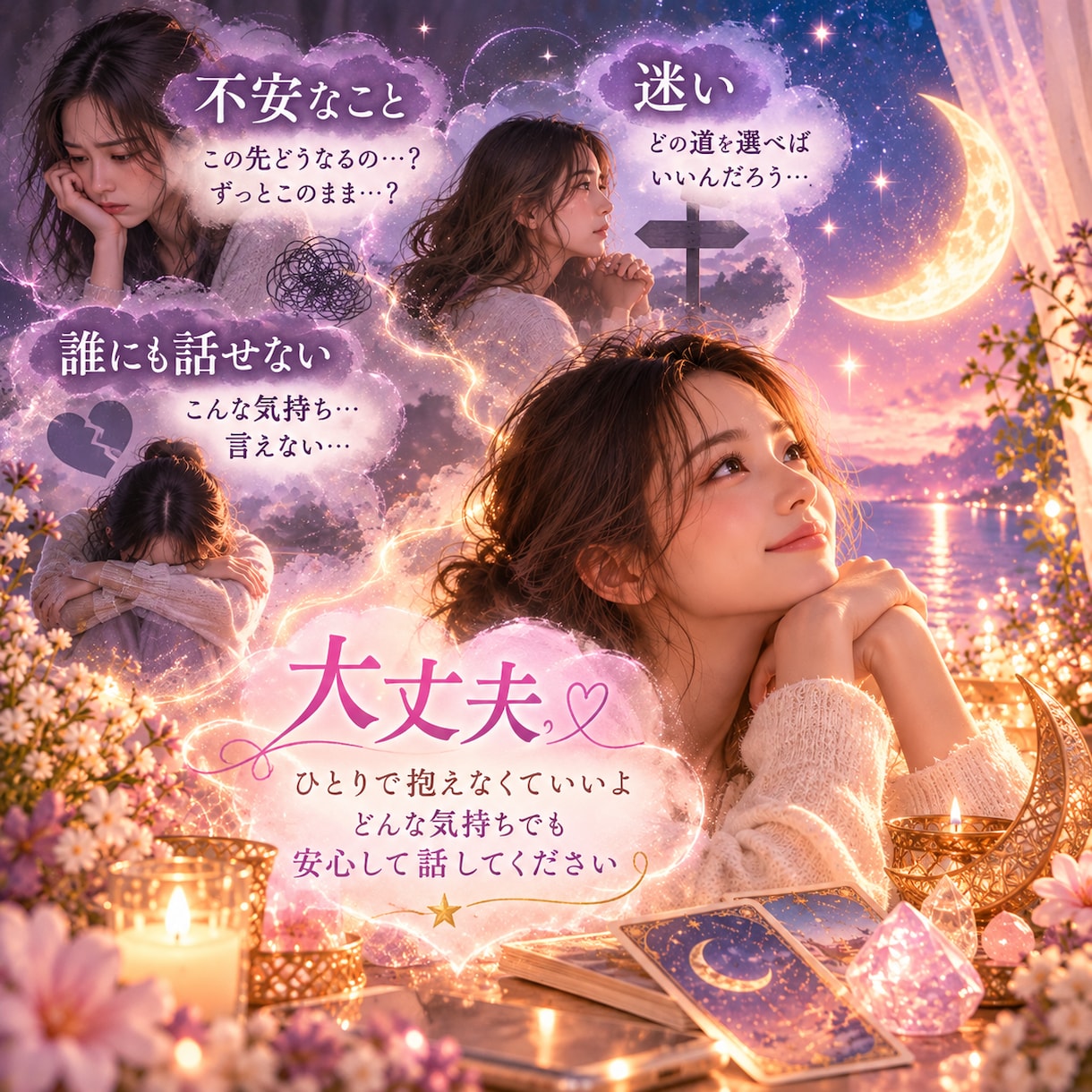 Luna Veil｜恋愛チャネリング電話相談します 本当の自分に出会う、心のリーディング。 イメージ4