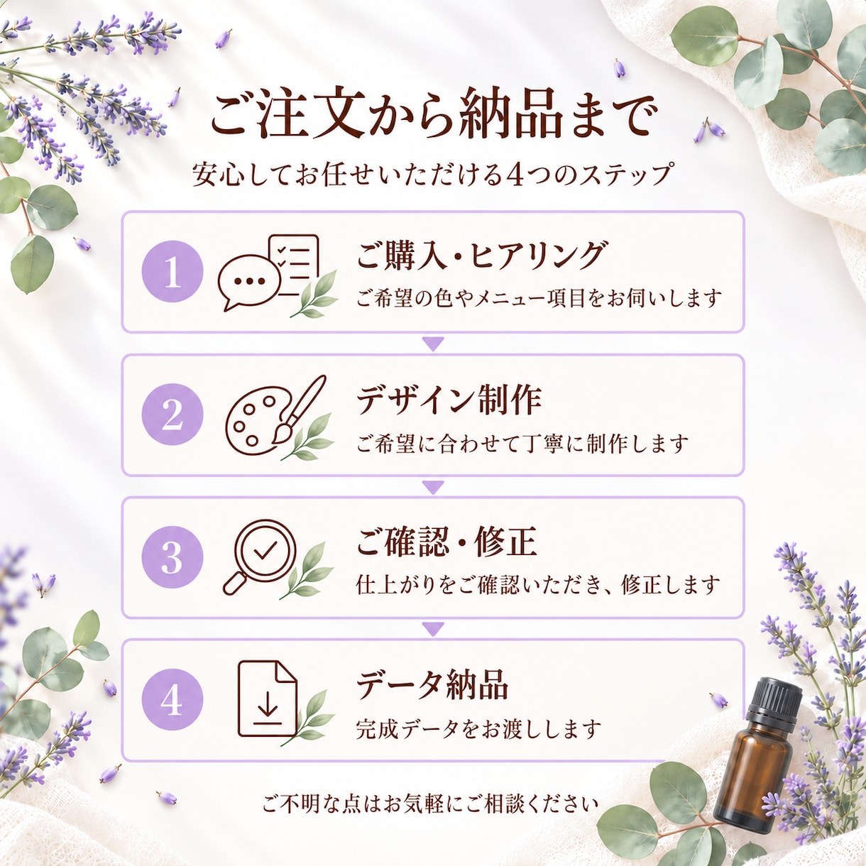やさしい花のLINEリッチメニューを製作します お店やブランドに合わせて上品にデザインします イメージ8