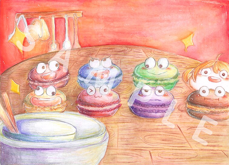 手描き絵本風のイラストを描きます 子供向け・可愛い手描きカードをプレゼントしたい方へオススメ！ イメージ6