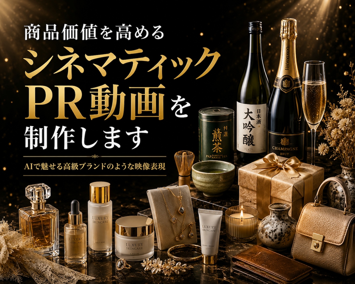 商品価値を高めるシネマティックPR動画を制作します 化粧品・香水・ジュエリーなどのブランド演出に対応 イメージ1