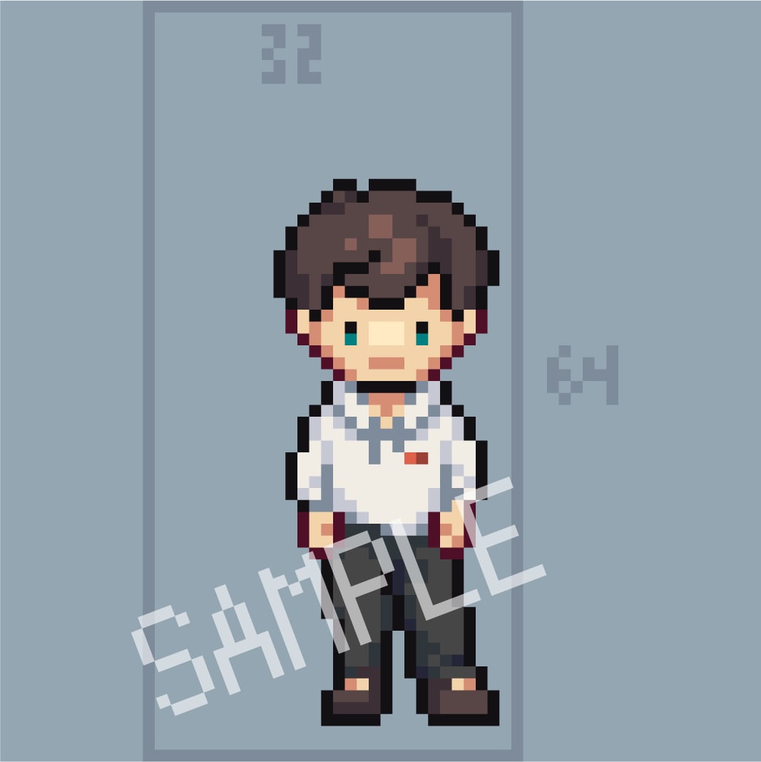 ドットで立ち絵イラスト（小）作成します 懐かしさのあるドット絵アイコン，いかがですか． イメージ4