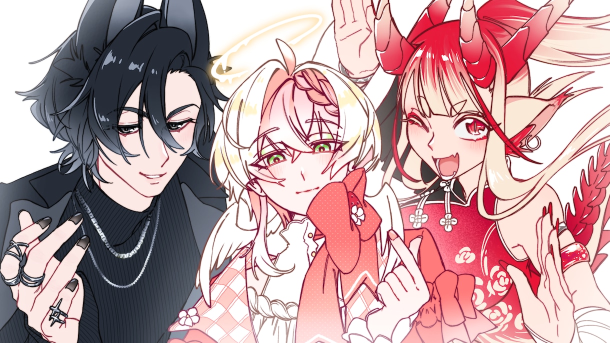 ふんわり可愛いイラスト描きます (背景付き)一枚絵、MV用イラスト、挿絵などご希望の方に！ イメージ2