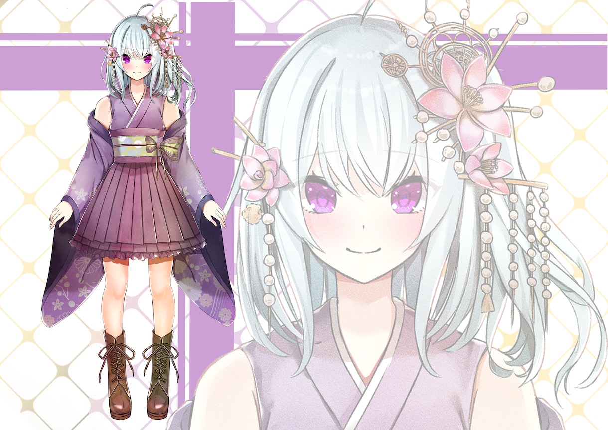 配信用、Vtuber、等身イラストの立ち絵描きます TRPG、ゲーム、IRIAM用の可愛いキャラ制作します イメージ8