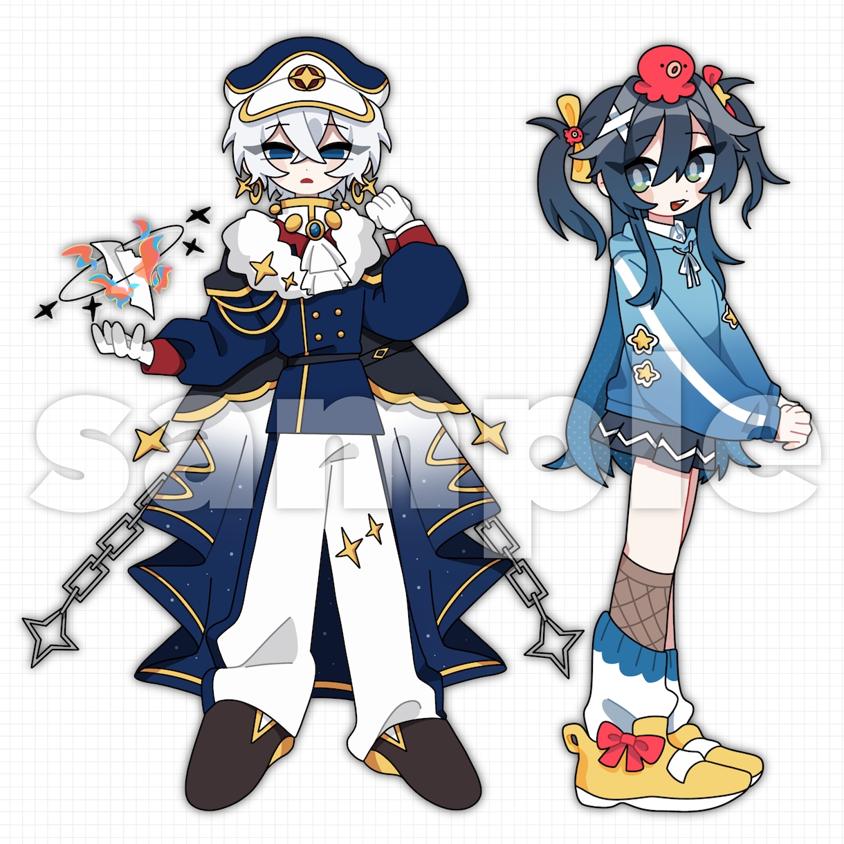 キャラクターデザイン・立ち絵の制作をします ゲームやTRPGの立ち絵、Vtuberのデザイン画などに！ イメージ4