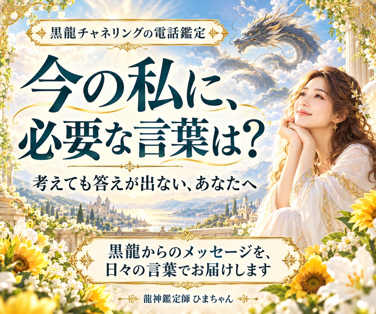 黒龍チャネリングで今必要な言葉と進む道を伝えます 恋愛や仕事で決められない理由を読み、今できることを伝えます イメージ1