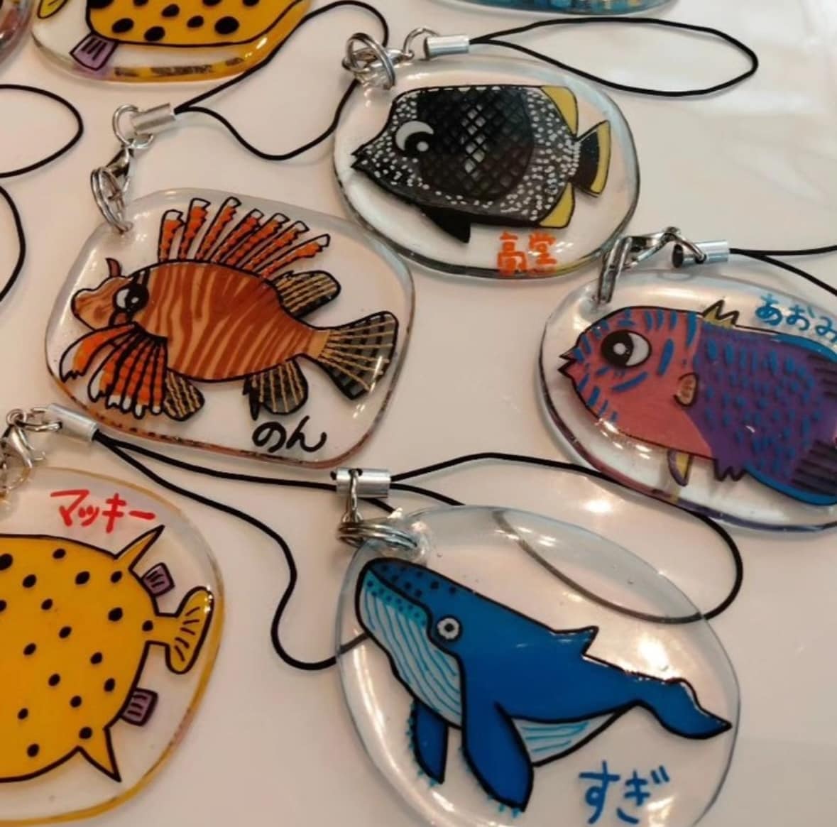 世界に一つだけのキーホルダーを作ります お魚さんとお名前お入れします！とっても可愛いイラスト♪ イメージ5