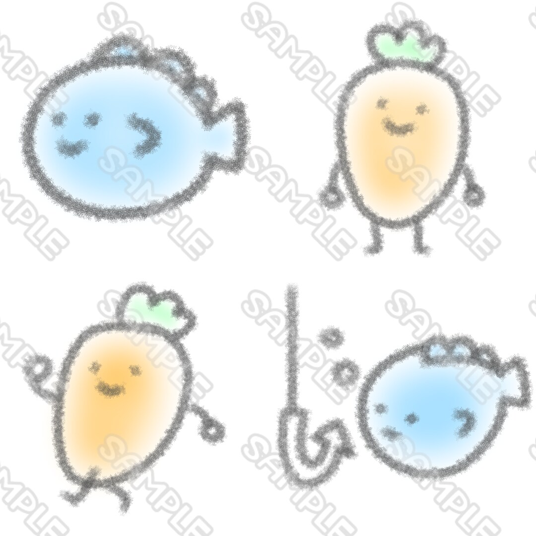 twitter&ブログ＆挿絵人外イラスト作成します 人以外ならOK！動物・食べ物・モノのキャラ描きます！ イメージ7