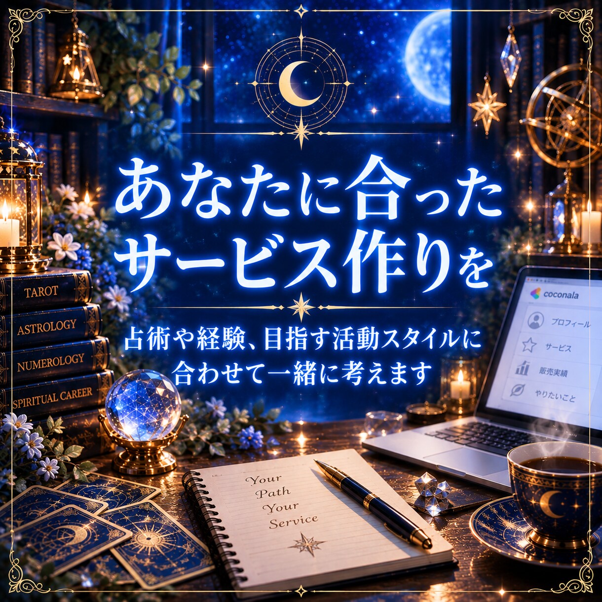 ココナラ占いのスタートを丁寧にサポートします 初心者歓迎！プロフィール・サービス作りを一緒に整えます イメージ4
