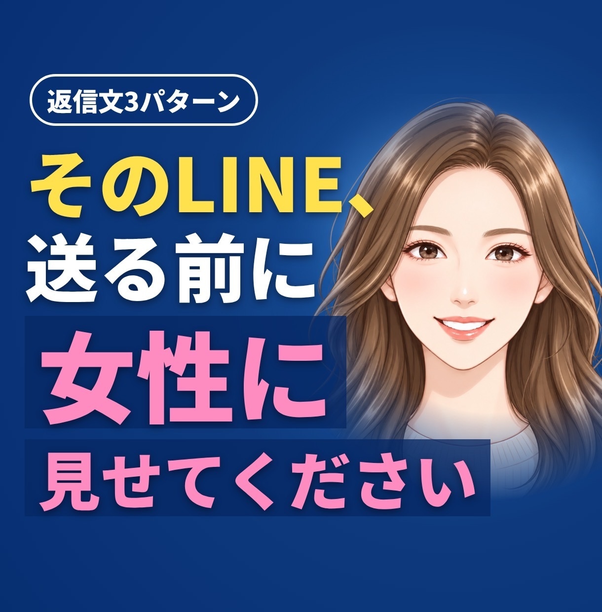 そのLINE、送る前に女性目線で添削します 【先着3名モニター価格】返信文3パターン｜24時間で3往復 イメージ1
