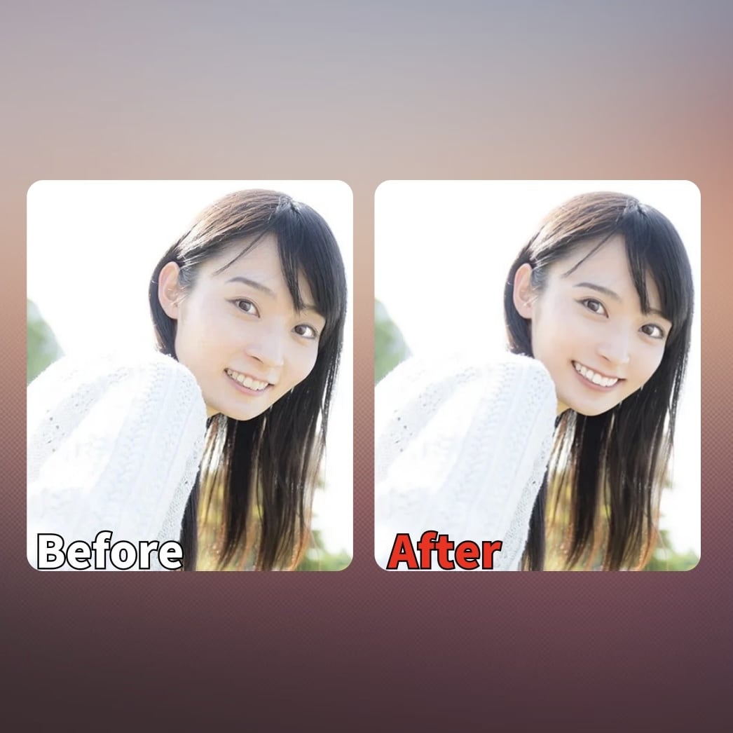 人物写真を綺麗に、可愛く修正レタッチ加工いたします 自然な加工からコスプレ用の強めの加工まで幅広く対応いたします イメージ2