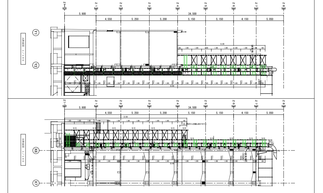 建築工事における仮設計画図及び足場施工図を描きます 『足場の設置届け』に関する書類も同時に作成可能です！ イメージ1