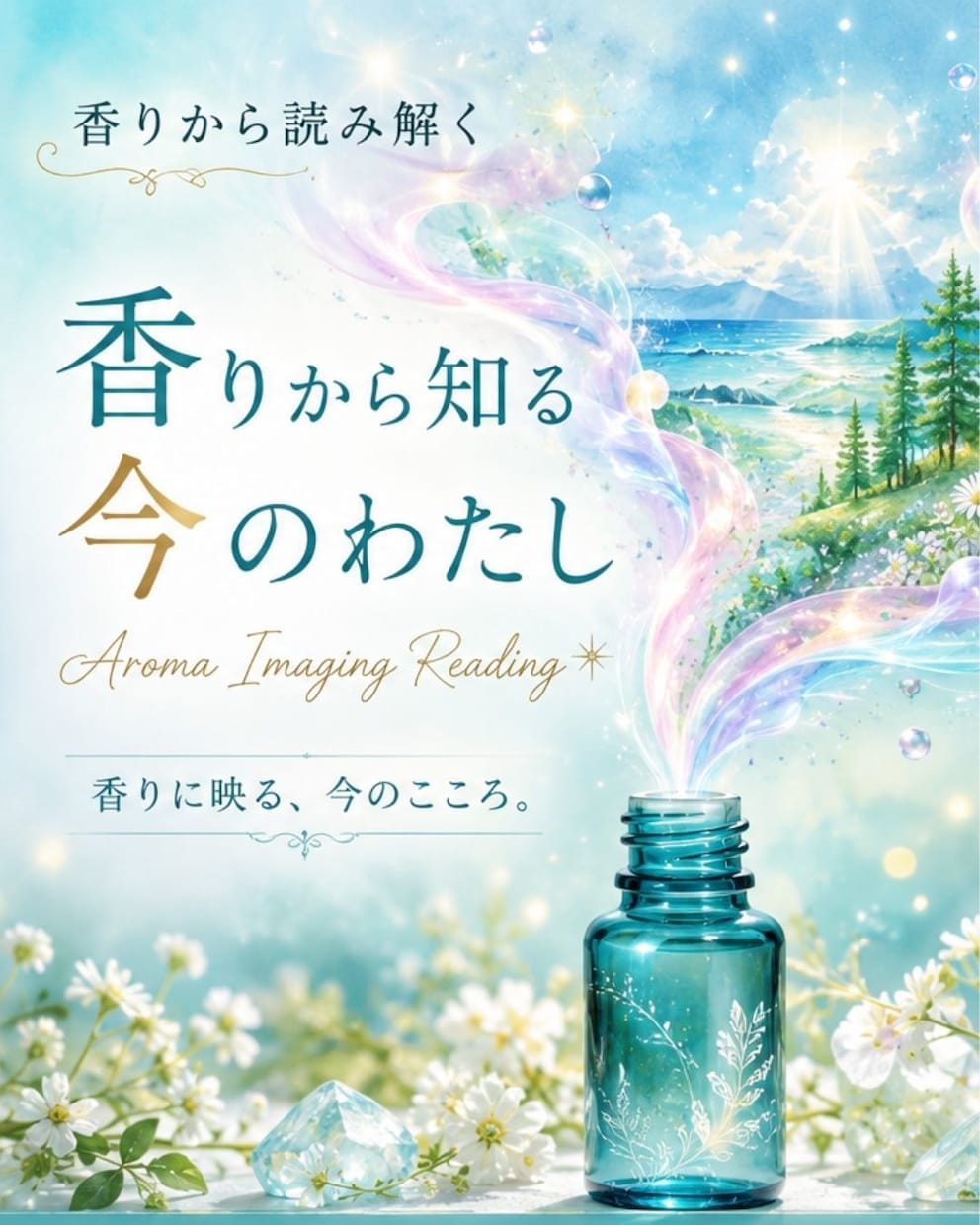 香りに映る『今のあなた』を読み解きます 香りから浮かぶ景色は、あなたの内側から届くメッセージ イメージ1