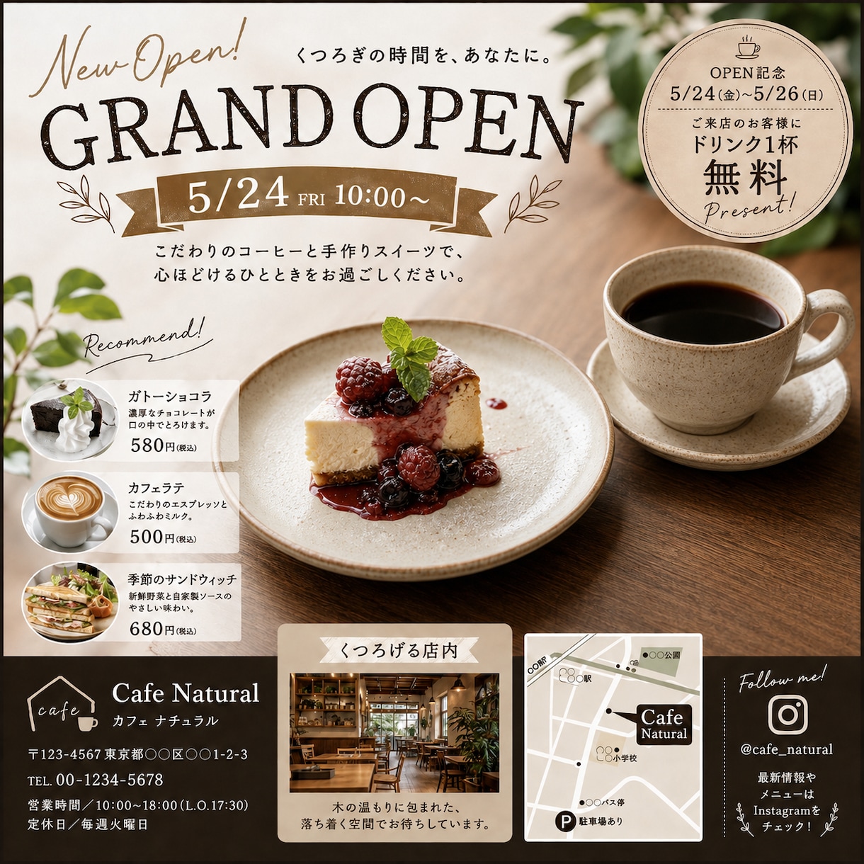 店舗向けPOP・販促画像を制作します 見やすく伝わる店舗向けデザインを制作します イメージ1