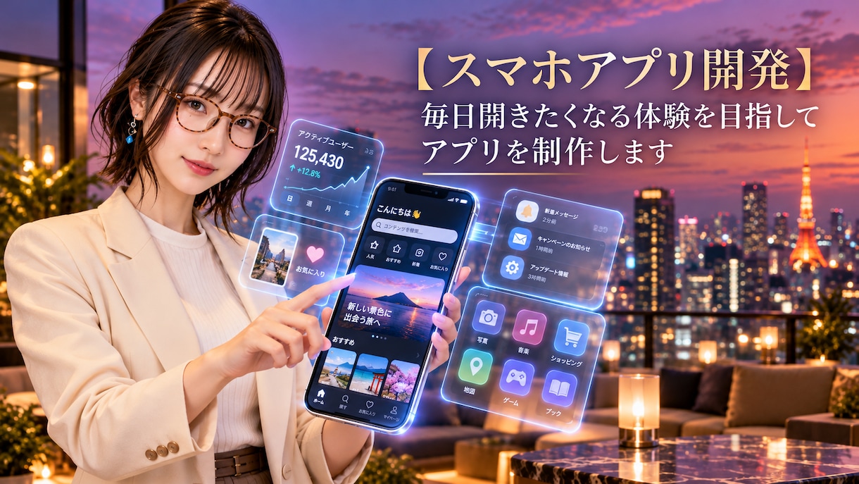 続けたくなる記録型スマホアプリを制作します 毎日の記録と振り返りを、心地よく続けられる体験に イメージ1