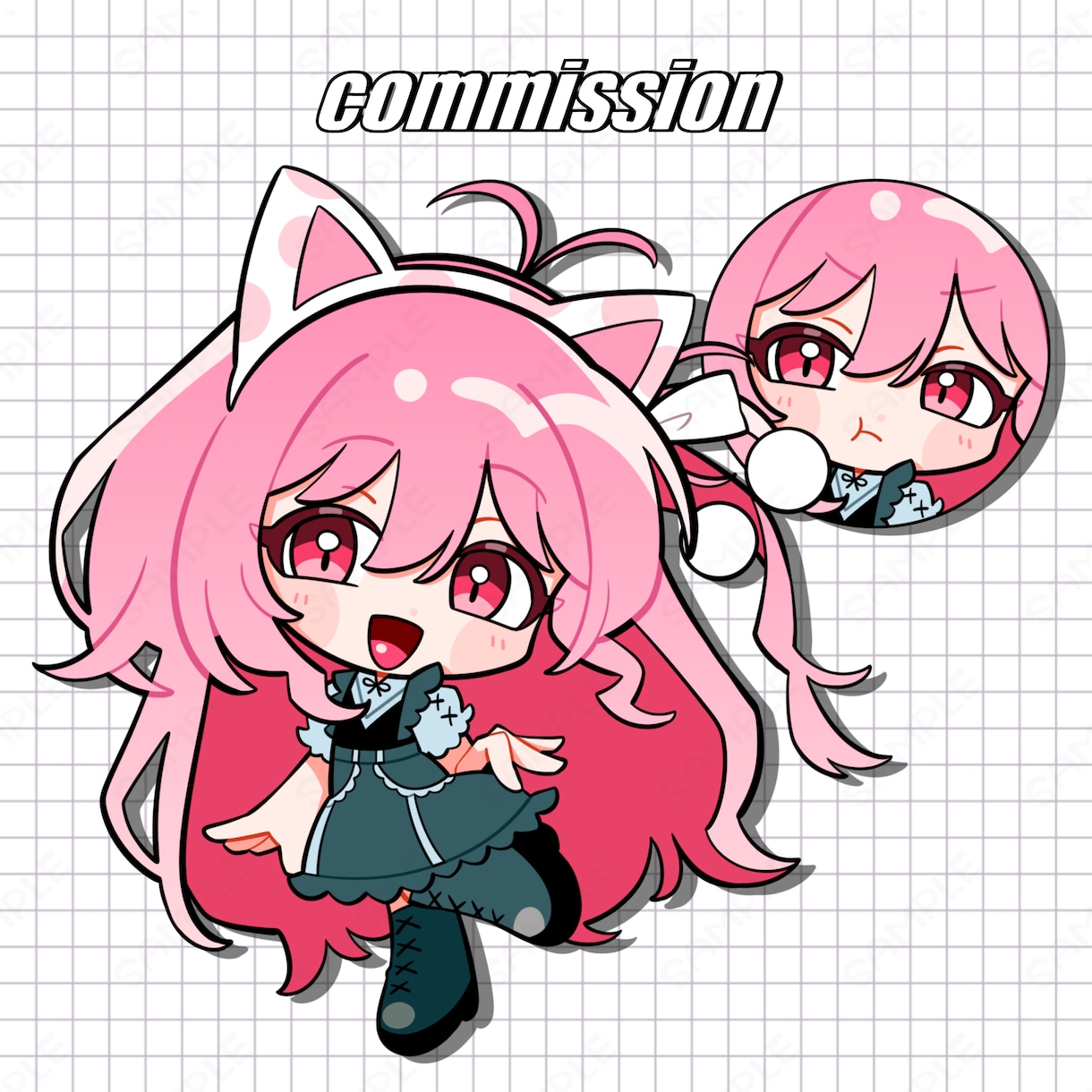 ポップで可愛いイラスト作成します グッズやアイコンとして使用できます！ イメージ3