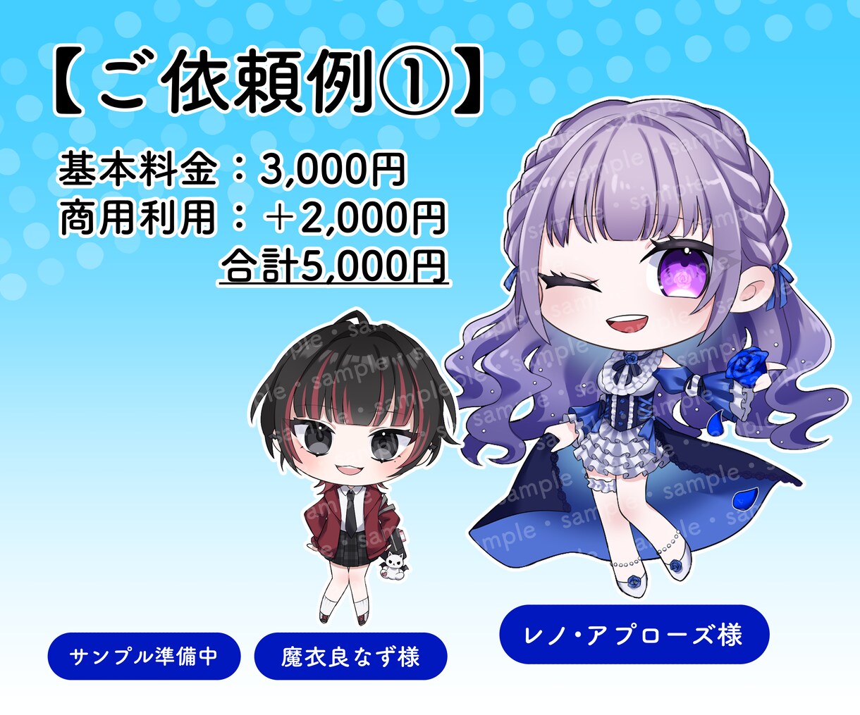可愛いSDイラストお描きします VtuberさんやIRIAMライバーさんのSD担当実績あり！ イメージ2