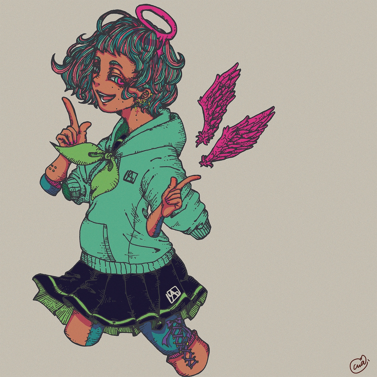 アイコンやプレゼント等に使えるイラスト描きます POPなカラーで目を引くイラスト イメージ6