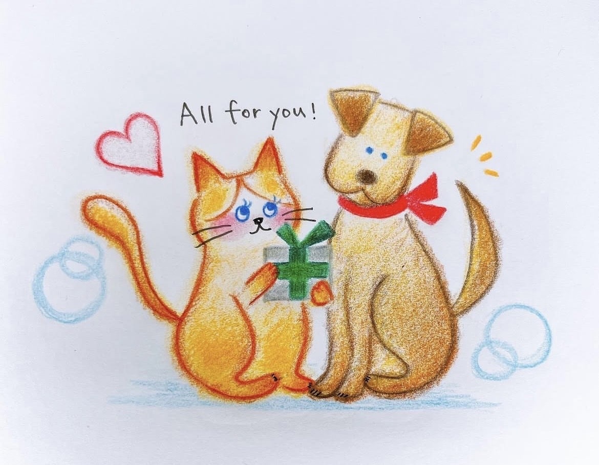 色鉛筆で描く可愛いイラストを作成します 色鉛筆が織りなす、温かくてほっとする世界。 イメージ2